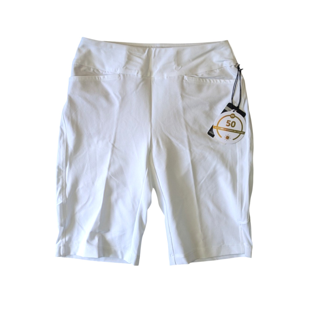 Tail White Label White Pull On Stretch Golf Shorts New Size 2 Bermuda UPF 50